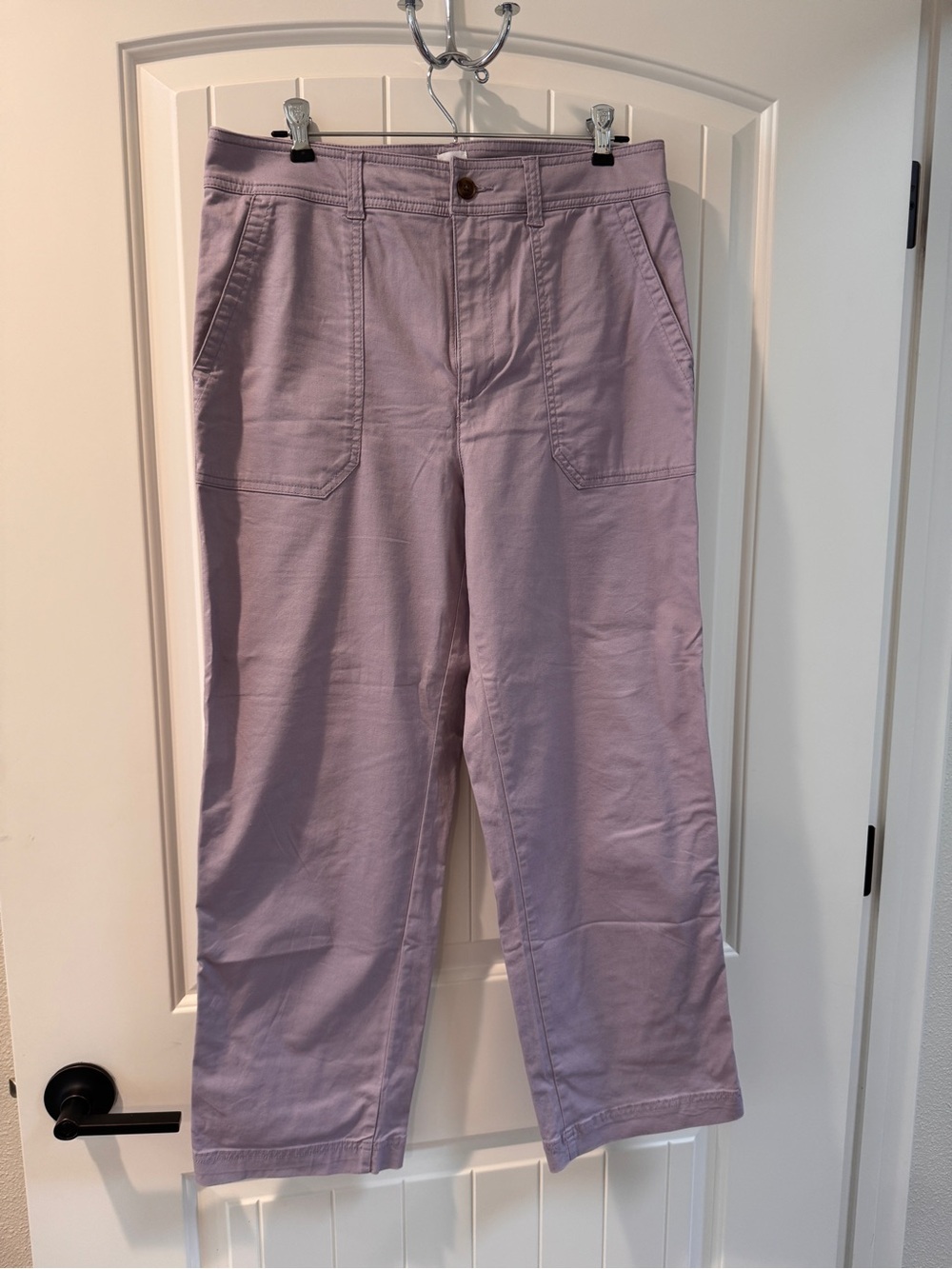 Lavender Straight-Leg Pants